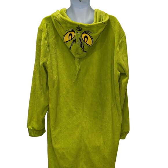 Dr Seuss The Grinch Unionsuit Pajamas PJs Mens L XL Halloween Christmas Costume - Picture 7 of 10